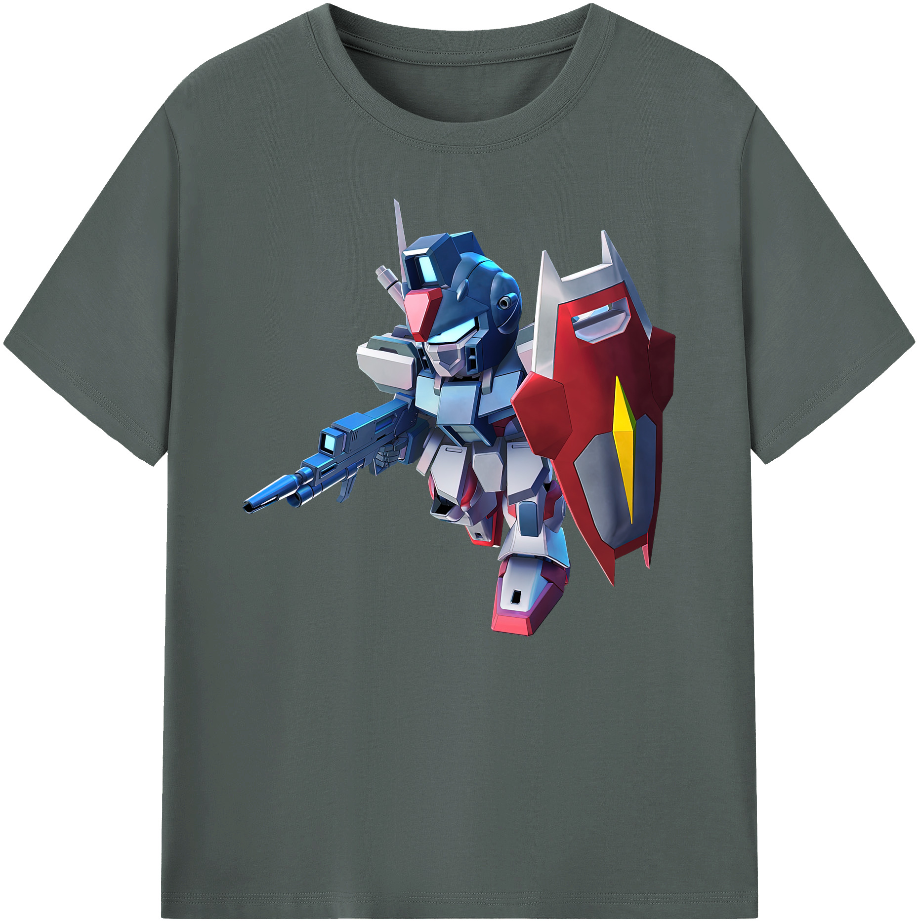 （画像用） 機動戦士ガンダム Mobile Suit Gundam 綿100％ メンズ半袖Tシャツ｜肌触りやわらか＆通気性